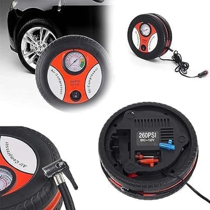 Portable Electric Tyre Shape Car Air Compressor Pump